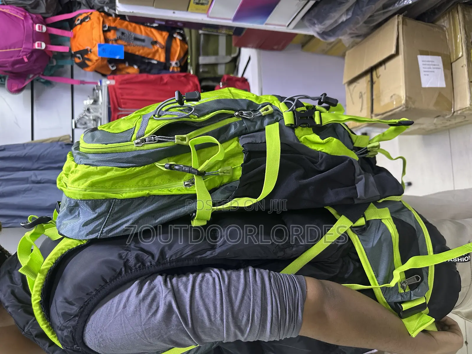 35l Hiking Backpack Luminous Green