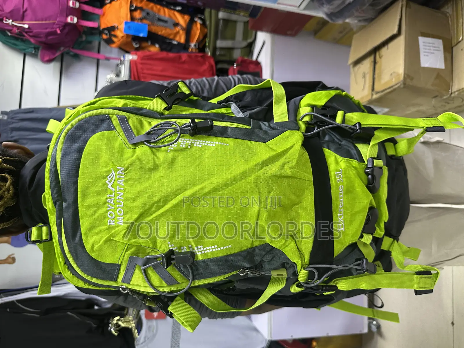 35l Hiking Backpack Luminous Green