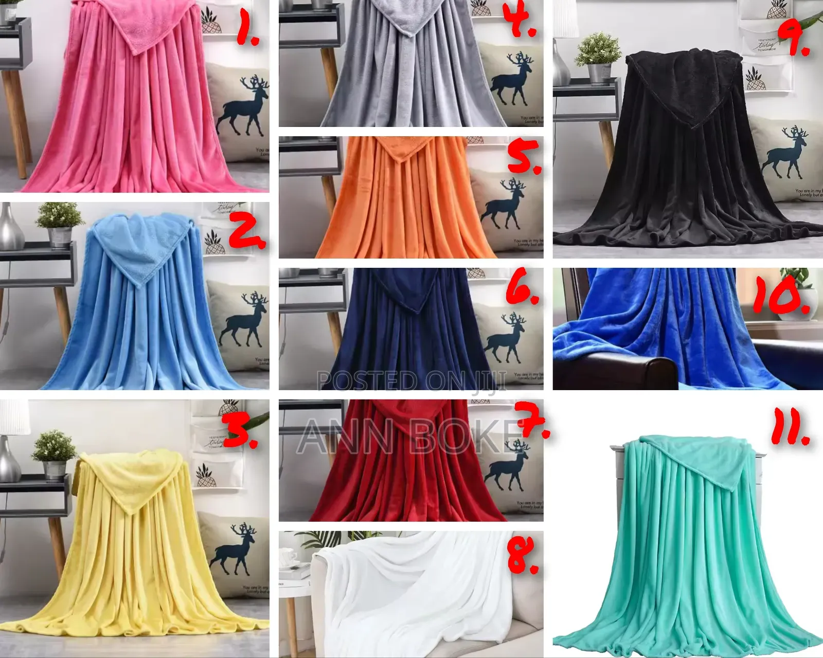 *New Stock Alert*! 
*High Quality Plain Fleece Blankets*