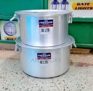 Freedom Sufuria 25ltrs=/- PCS 30ltrs=