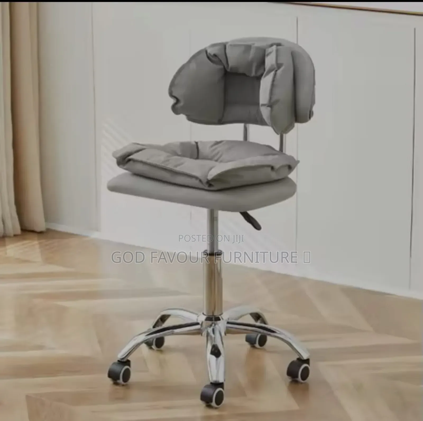 Gray Swivel Armless Counter Bar Stool Qw8kj