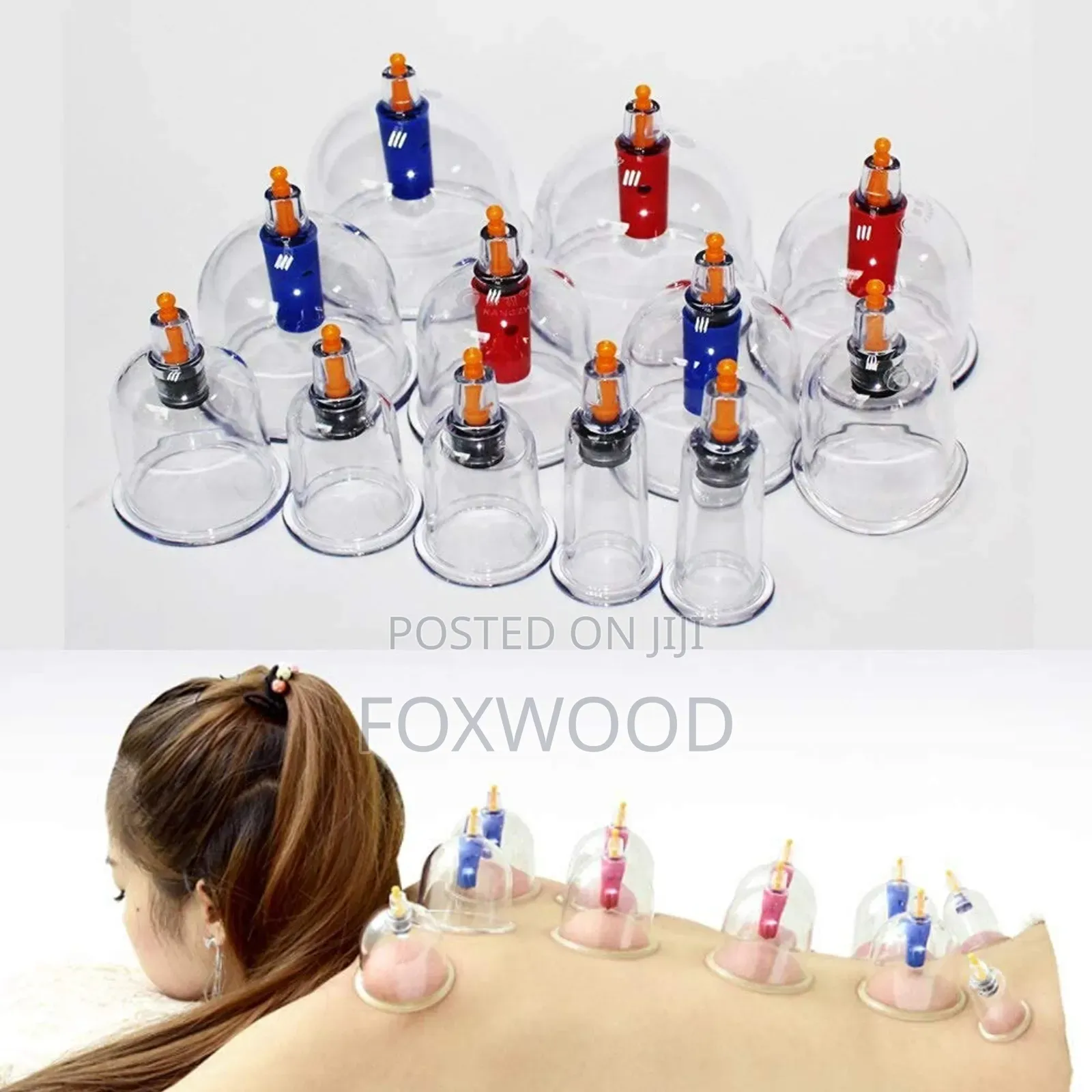 18pcs Suction Vacuum Cupping Set With 1 Manual Pump,