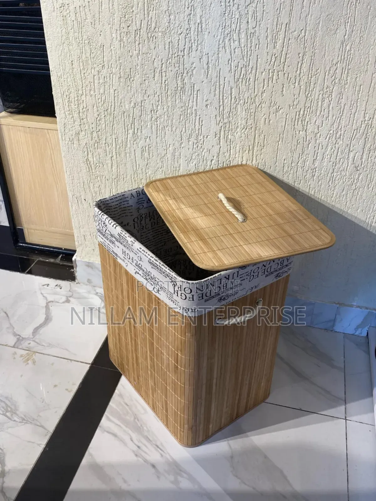 Eco-Friendly Foldable Bamboo Laundry Baskets