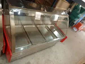 Stainless Steel Curved Glass Meat Chiller