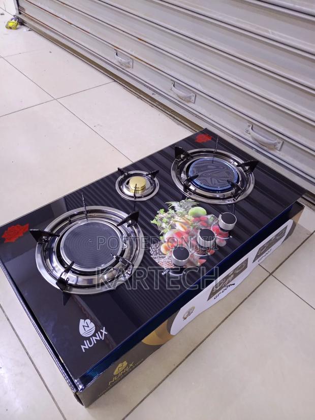 Nunix Gp-007 3 Burner Infrared Glass Top Cooker