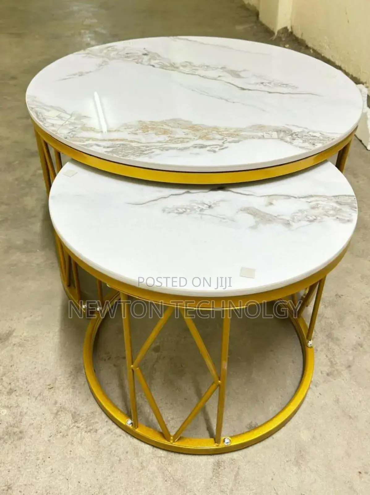 Luxury Pure Marble Top Nesting Coffee Tables