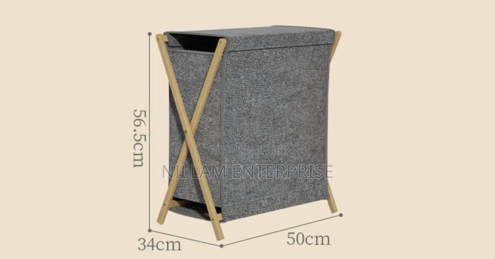 Foldable Laundry Hamper With Cover Lid*