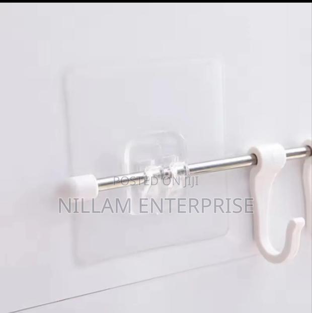 Clear Self Adhesive Hooks 10pcs - thumbnail 3