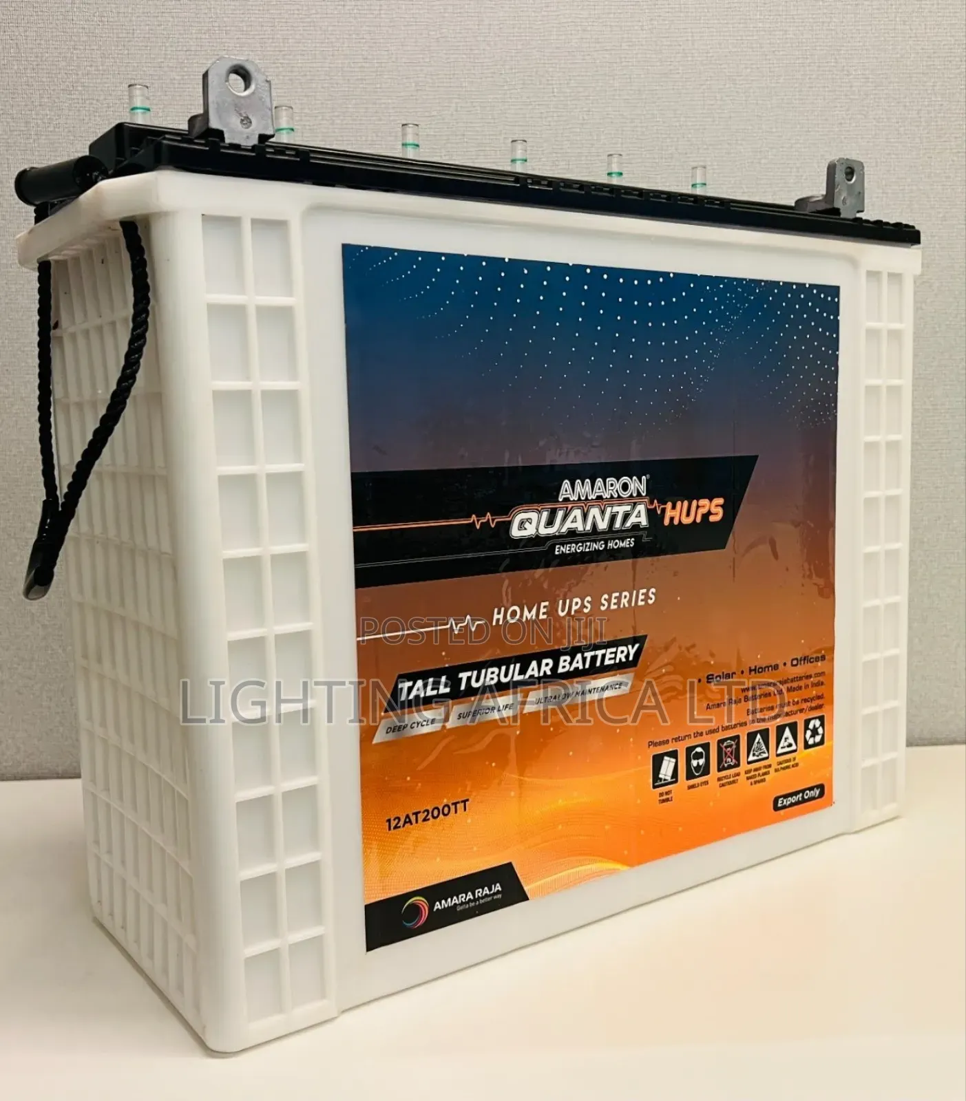 Amaron 200ah /12v Wet Cell Tall Tubular Solar Battery