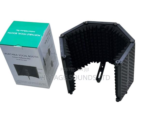 Microphone Isolation Shield Black Foldable - thumbnail 3