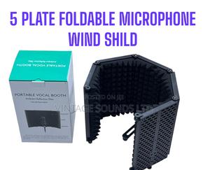 Microphone Isolation Shield Black Foldable - thumbnail 2