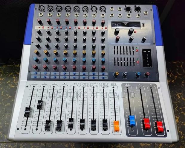 8 Channels Pro Powered Mixer Usb/Bluetooth 1000 Watts