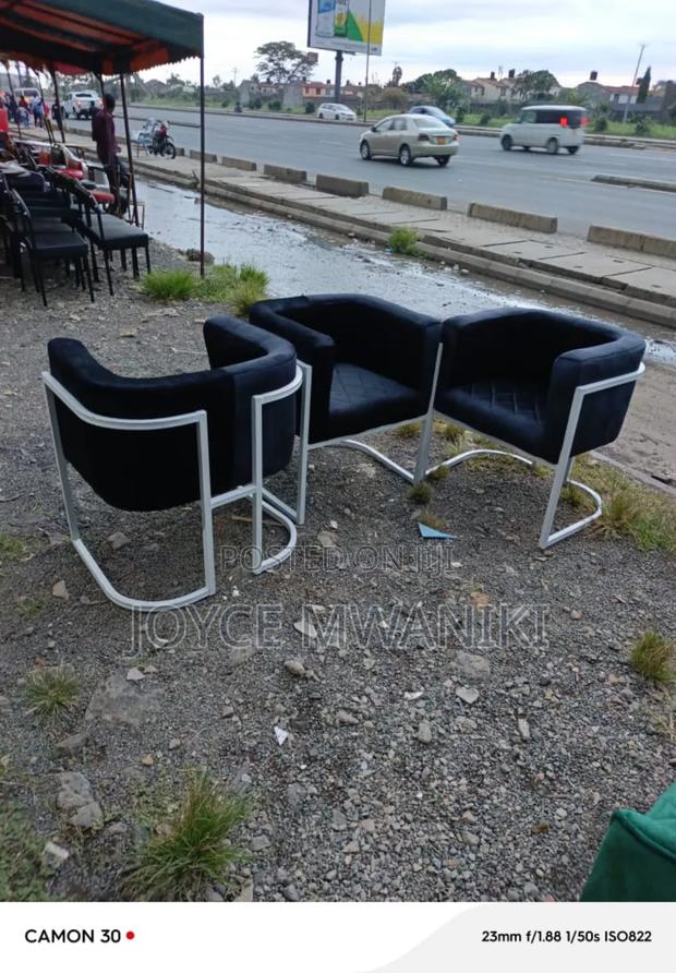 Manicure or Salon Seats, Black and White