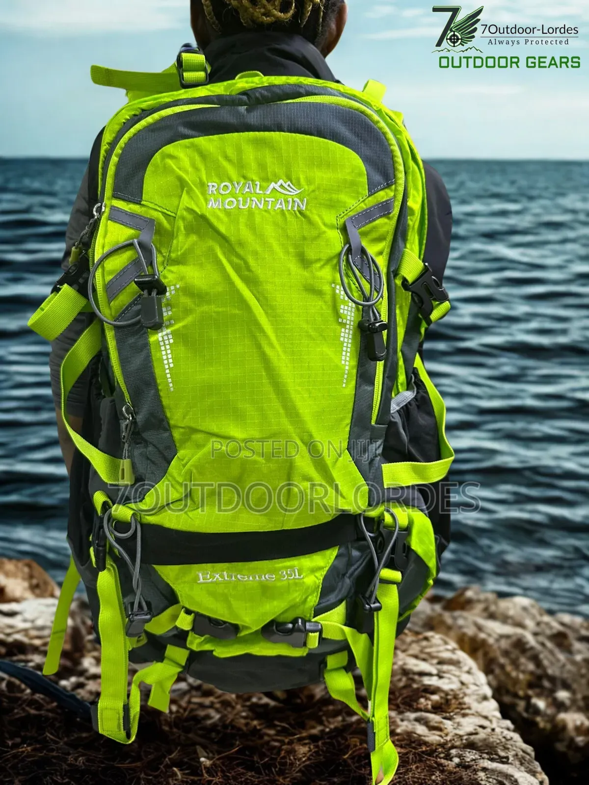 35l Hiking Backpack Luminous Green