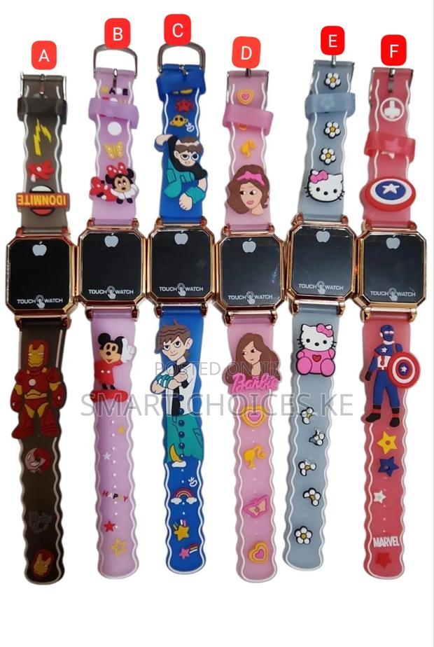 Kids Touch Screen Watches - Silicon Strap - Cartoon Themed
