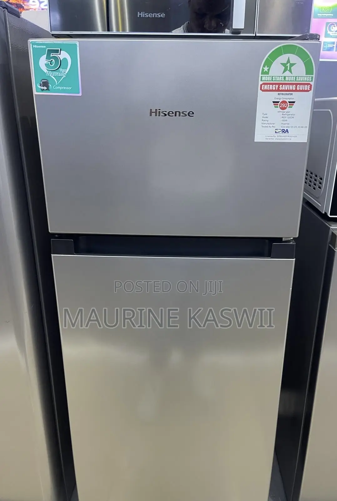 Hisense 120 Liters Refrigerator Double Doo ,Direct Cool