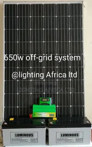 650w Home Solar Kit With 200ah Luminous Gel Battery