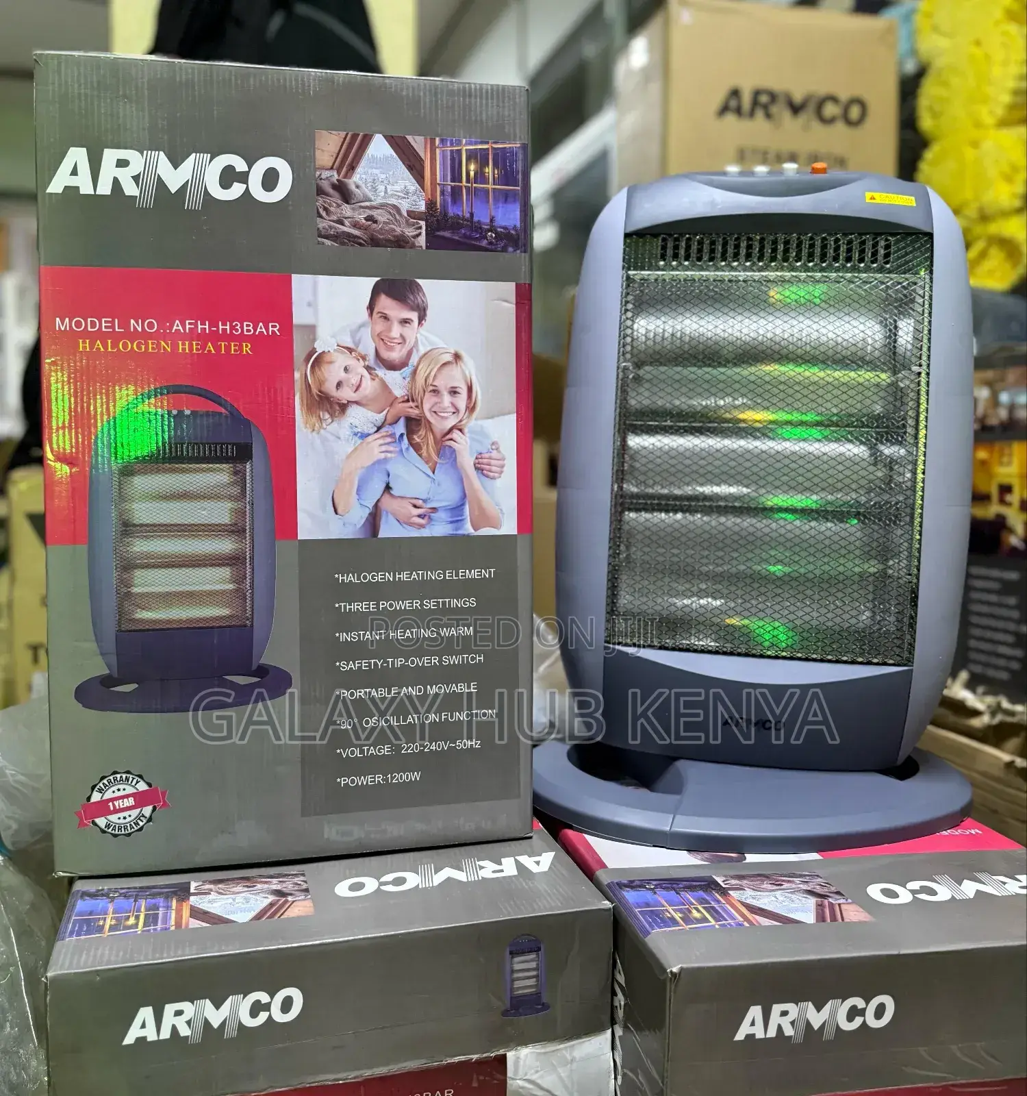Armco Afh-H3bar – Halogen Heater, 3 Power