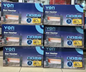 Von Vhb122mqyg Quartz Heater, 1200w - Dark Grey