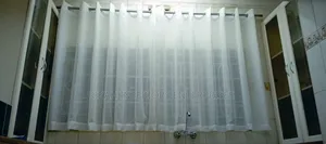 Sheer With Rings for Kitchen Windows