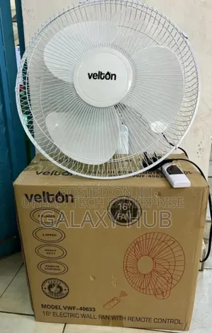 Velton Wall Fan With Remote Available