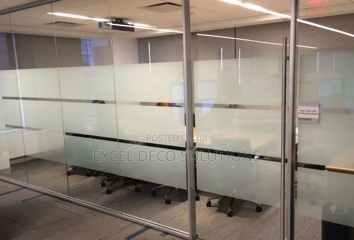 Polished Workplace With Frosted Films