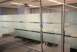 Polished Workplace With Frosted Films