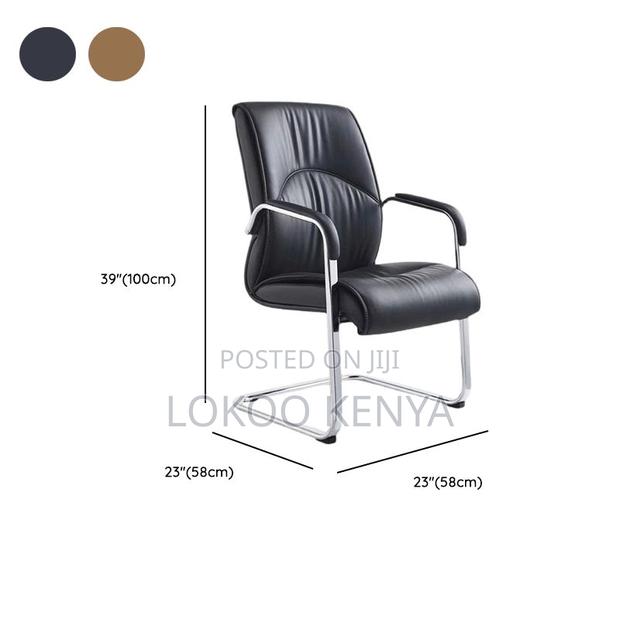 Office Chair: Ergo-Nomic Leather Office Visitor Chair