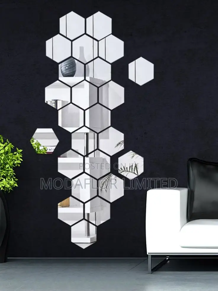 Peel, Stick, and Shine – Hexagon Mirror Magic!