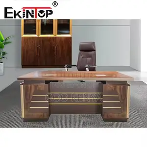 Office Desk ; 1.4mm Luxury Style Wooden Executive Desk