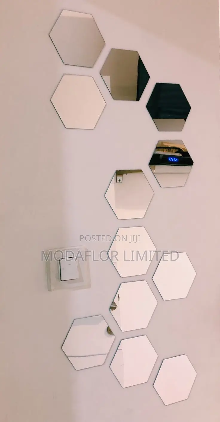 Creative Interior Accent – Hexagon Mirror Tiles