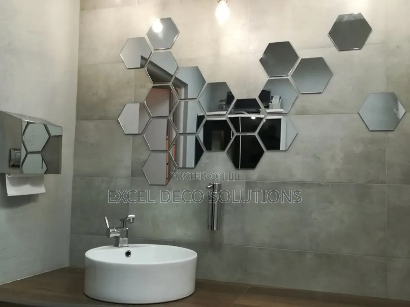 "Nordic Hexaframe Mirror"