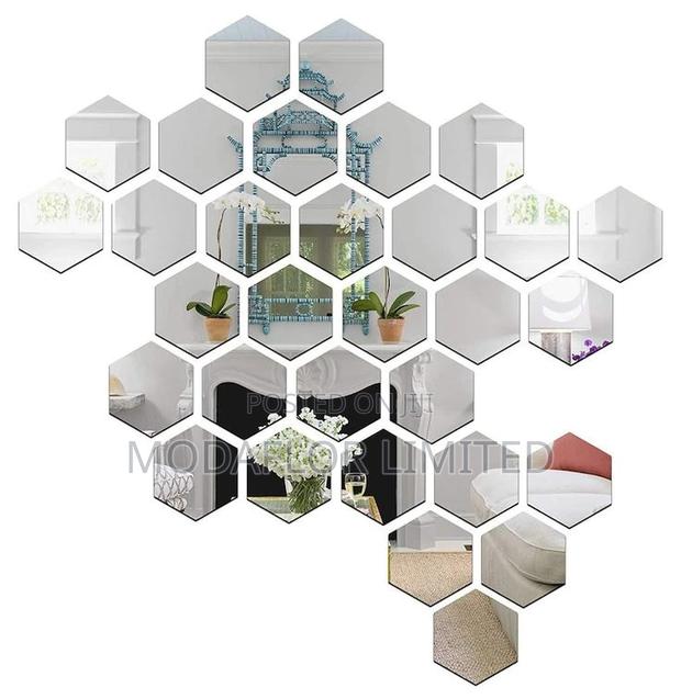 Bold, Bright Reflective – Hexagon Wall Mirrors - main view