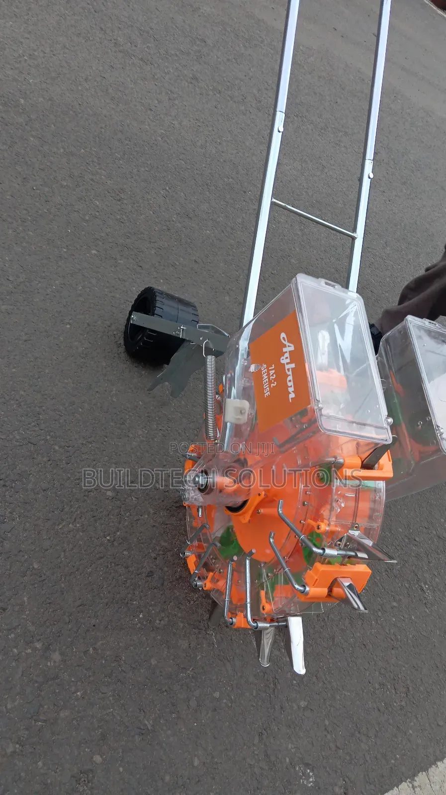 2 Seed Hand Push Roller Seed Planter