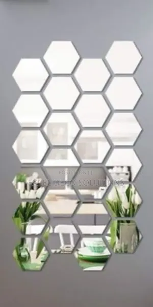 "Art Deco Hex Mirror"