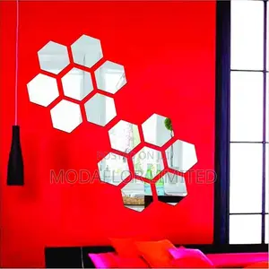 Hexagon Mirror Glow-Up – Sleek Modern!