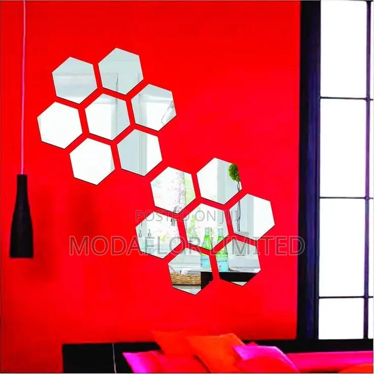 Hexagon Mirror Glow-Up – Sleek Modern!