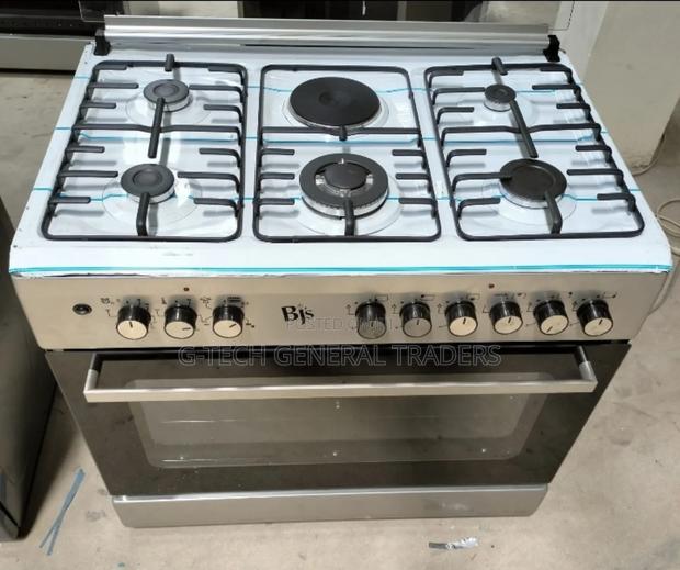 Bj's 5gas+1hotplate +1wok 60*90 Standing Cooker