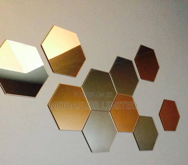 Easy Glam – Hexagon Mirror Wall Pack