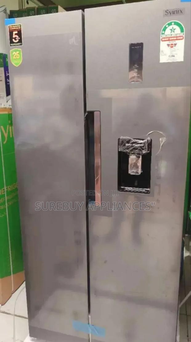 Syinix 460l Side by Side Double-Door Fridges With Dispenser