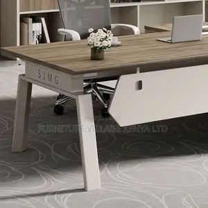 Office Desk:1800mm Solid Manager Desk With Extension Storage