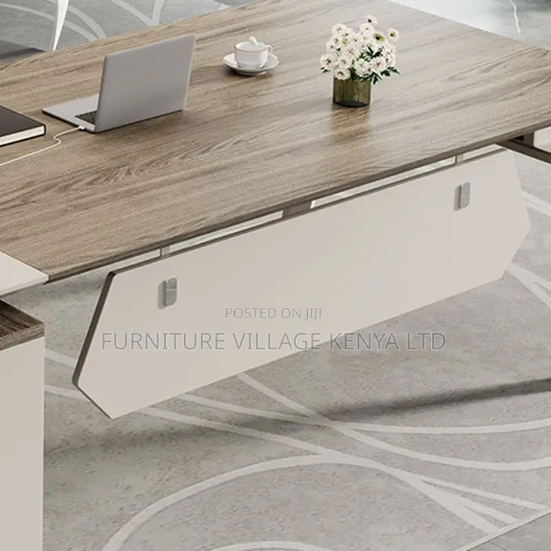 Office Desk:1800mm Solid Manager Desk With Extension Storage