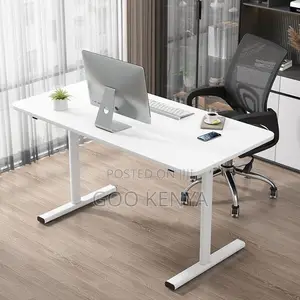 Office Table ; 140cm Adjustable Height Computer Table