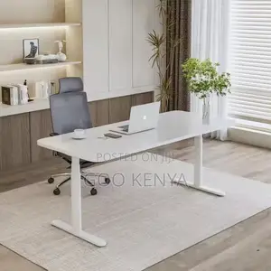 Office Table ; 140cm Adjustable Height Computer Table