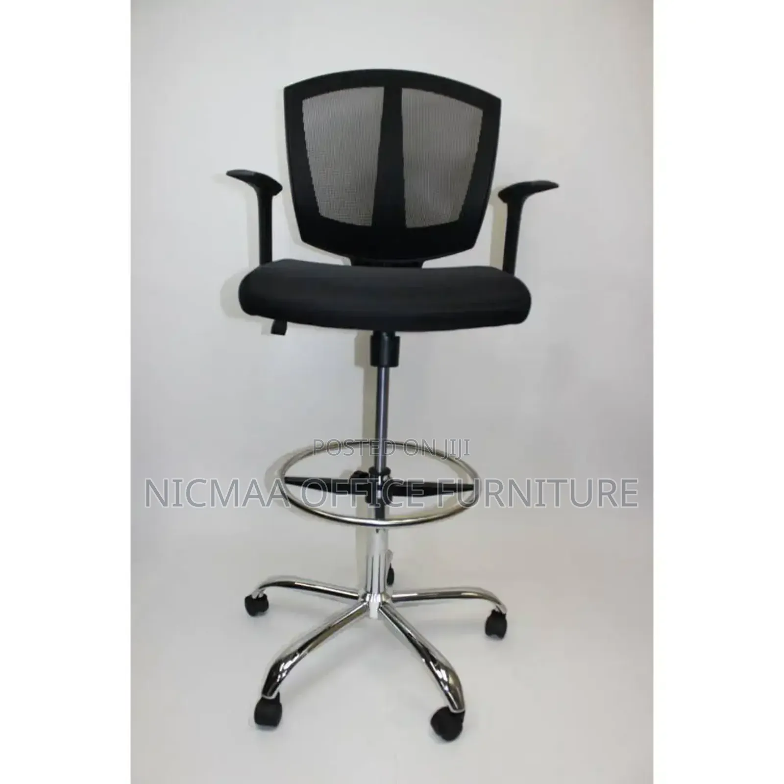 Low Back Adjustable Swivel Bar Seat