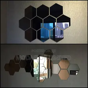 Elevate Your Walls –Hexagon Acrylic Mirror Panels