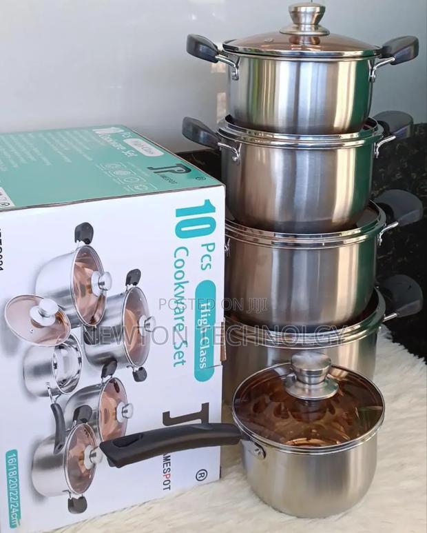 10 PCS Jp Stainless Cookware