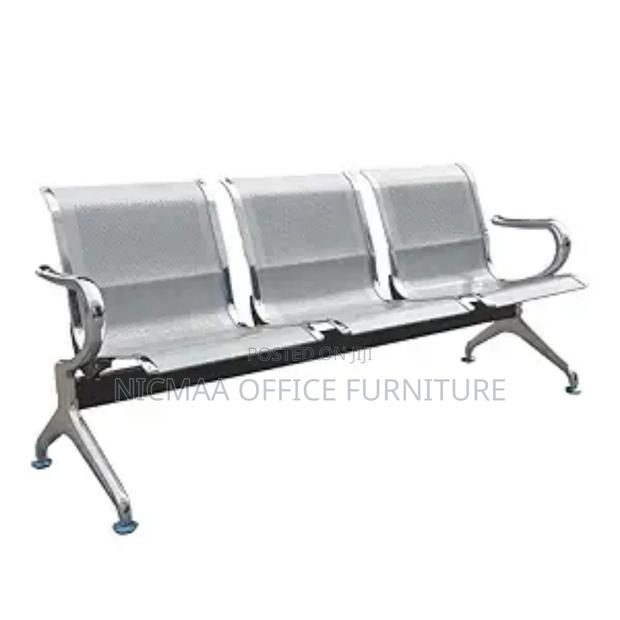 Smart Garden 3 People Metallic Waiting Bench - main view