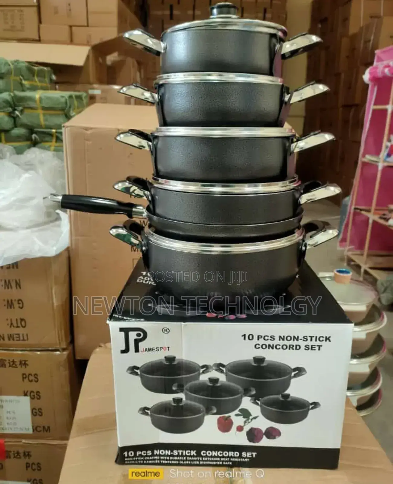 Heavy Duty Jp Non Stick 10pcs Cookware Set