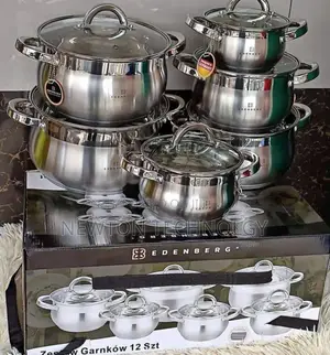 12 Pieces Stainless Steel Edenberg Cookware Set